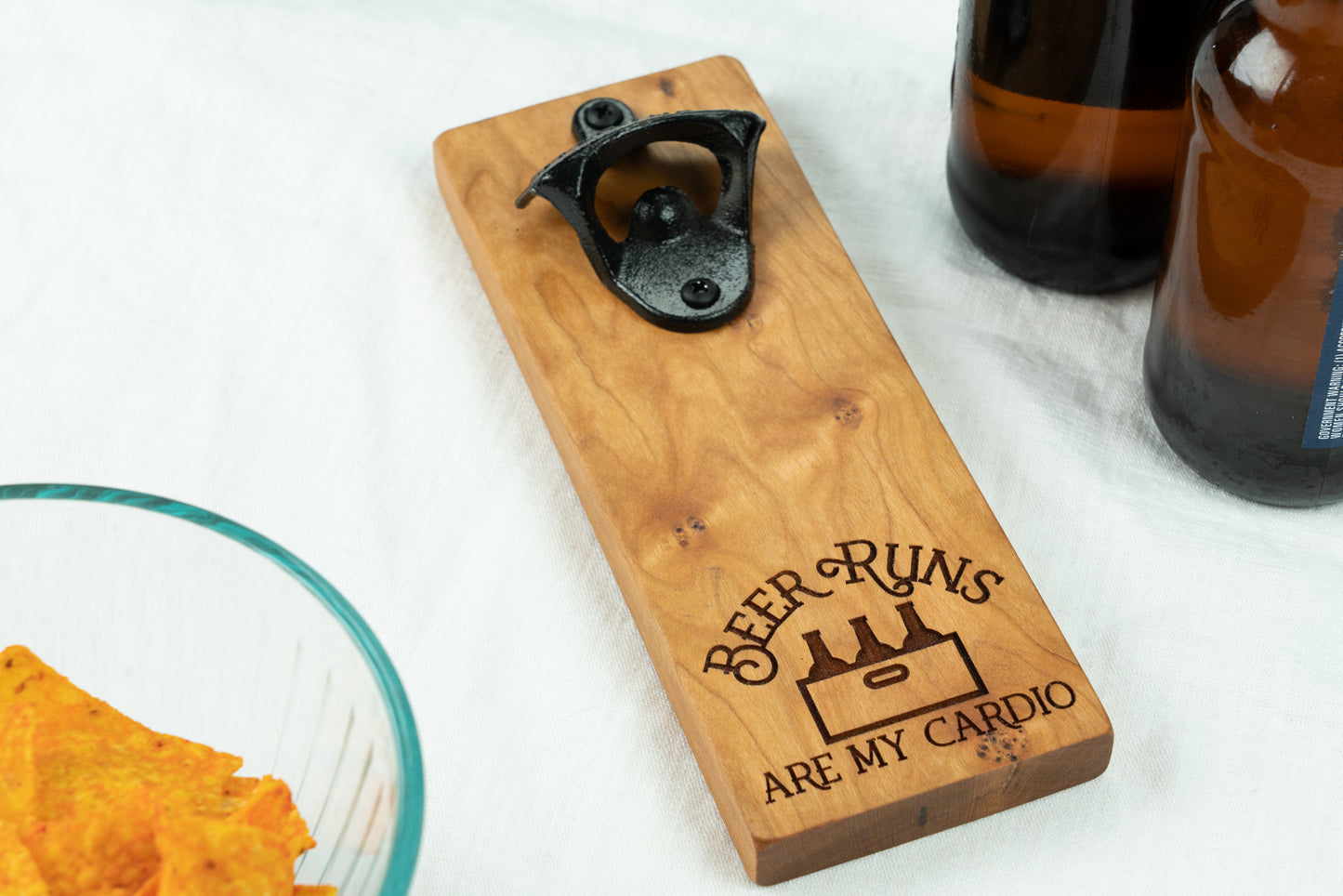 Beer Runs Are My Cardio Magnetic Bottle Opener