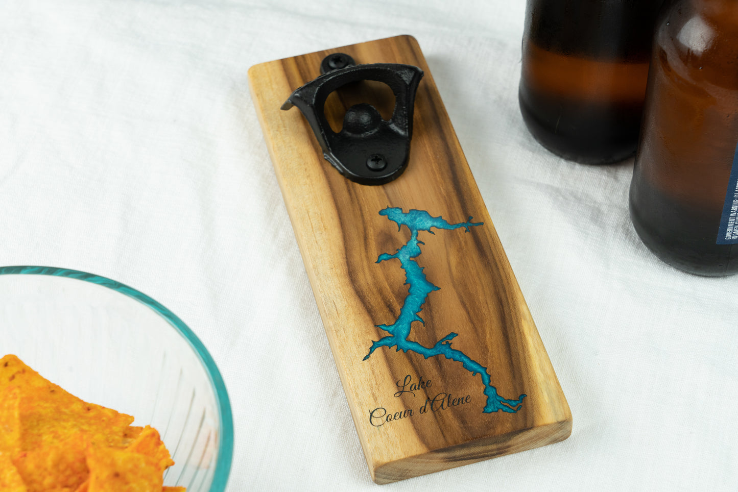 Teak Coeur d'Alene Bottle Opener