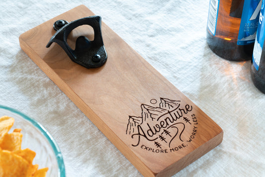 Cherry Explore More Worry Less Bottle Opener