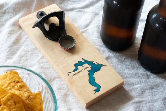 Lake Pend Oreille Bottle Opener On Maple