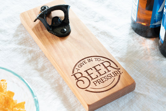 I Give In To Beer Pressure Magnetic Bottle Opener