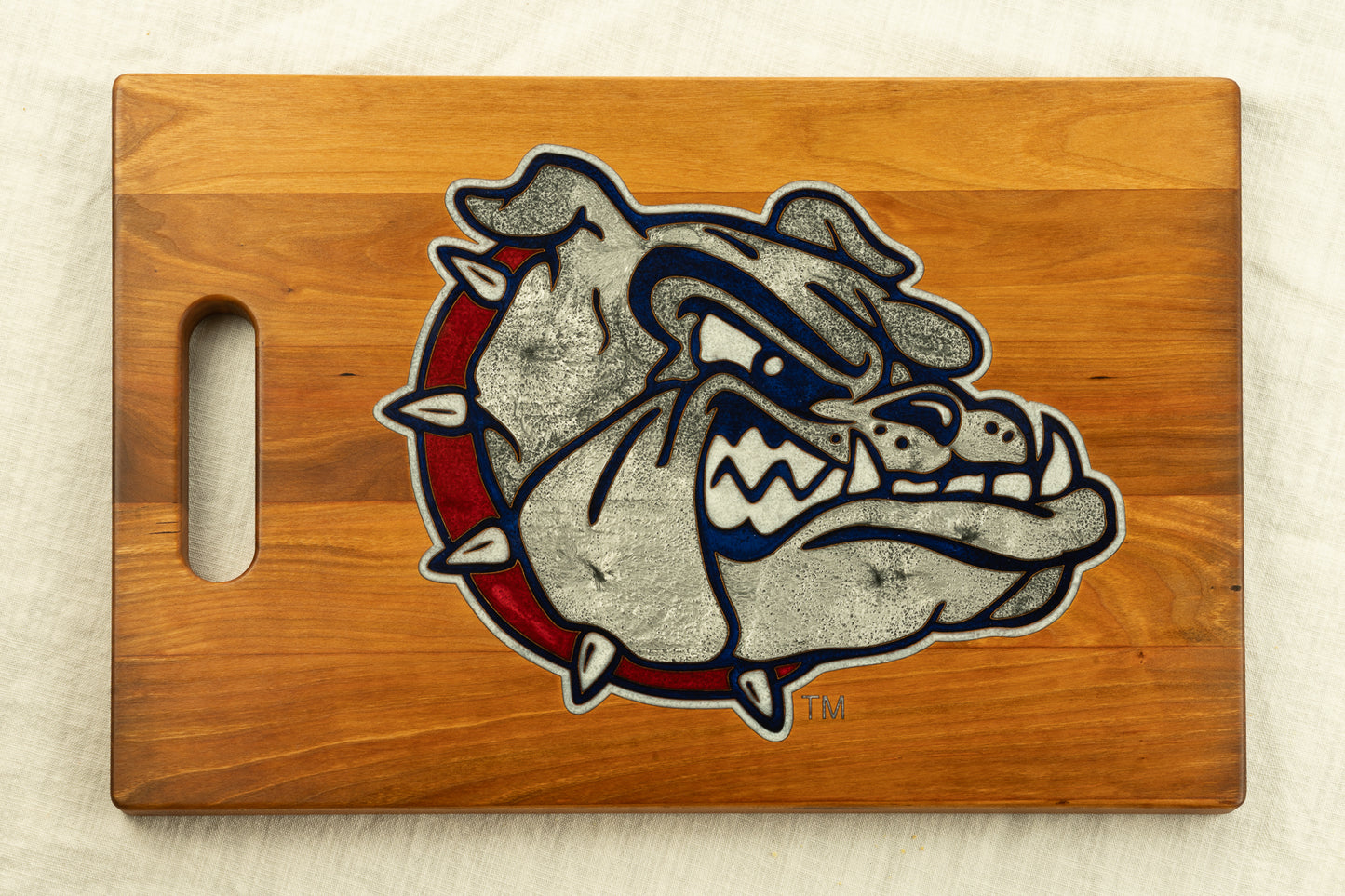 Gonzaga Bulldogs Cherry Cutting Board
