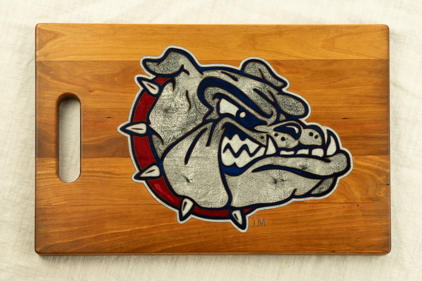 Gonzaga Bulldogs Cherry Cutting Board