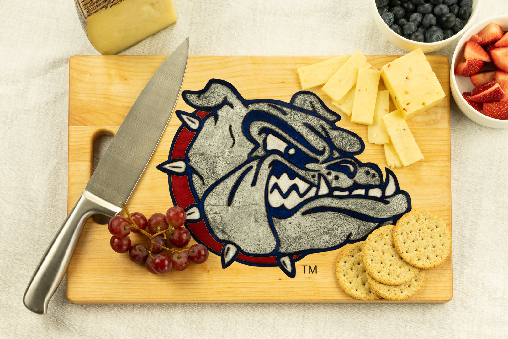 Gonzaga Bulldogs Charcuterie Board