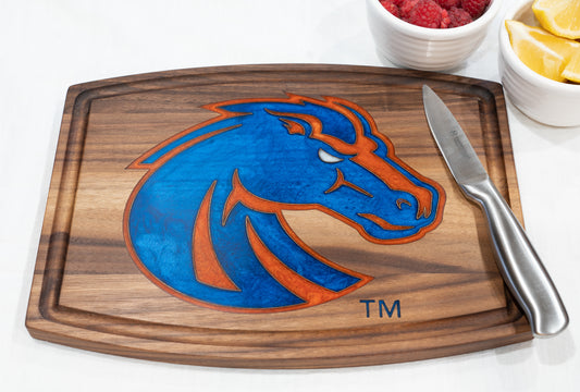 Boise State Broncos Cutting Board with Juice Groove