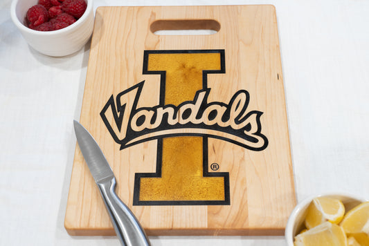 Idaho Vandals Hardwood Cutting Board